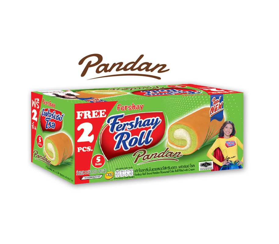 FERSHAY ROLL CAKE PANDAN/班兰蛋糕卷