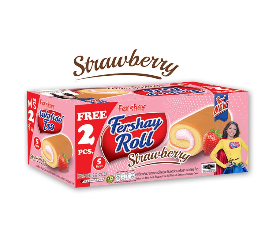 FERSHAY ROLL CAKE STRAWBERRY/草莓蛋糕卷