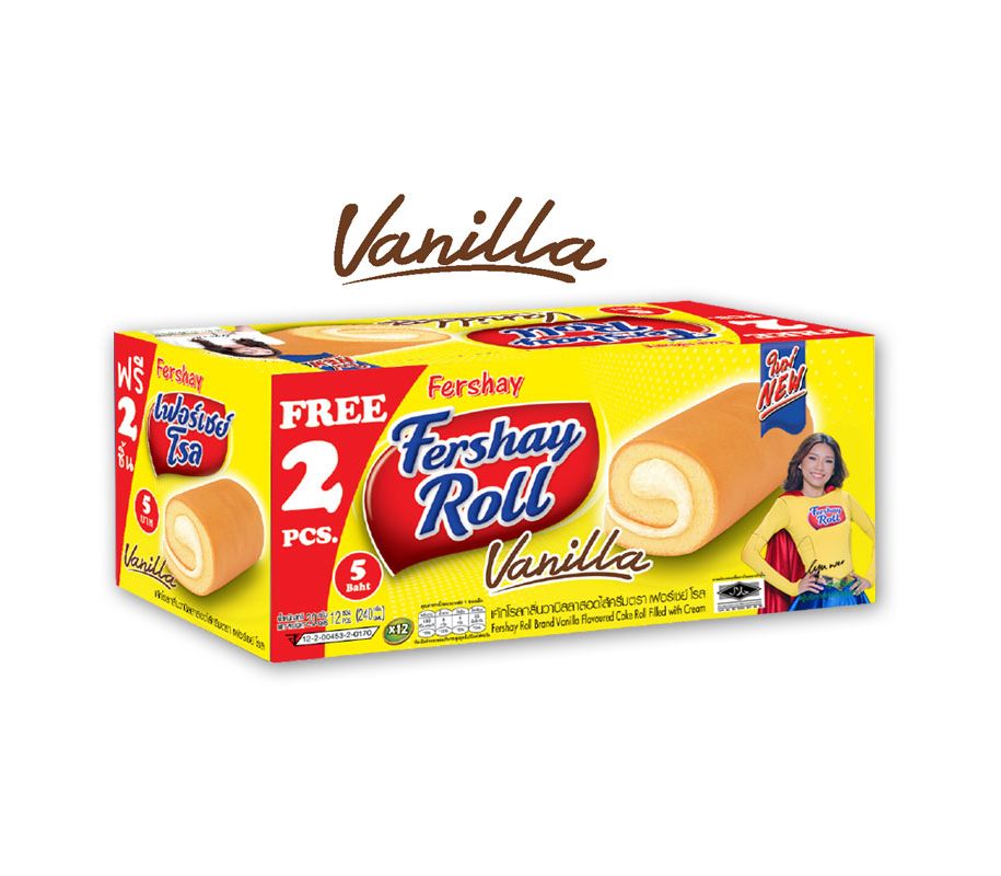 FERSHAY ROLL CAKE VANILLA/香草蛋糕卷