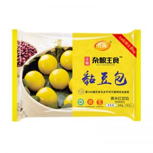ZQ-Steamed Millet Buns(Stuffed With Red Bean Paste)/在旗经典黄米红豆粘豆包